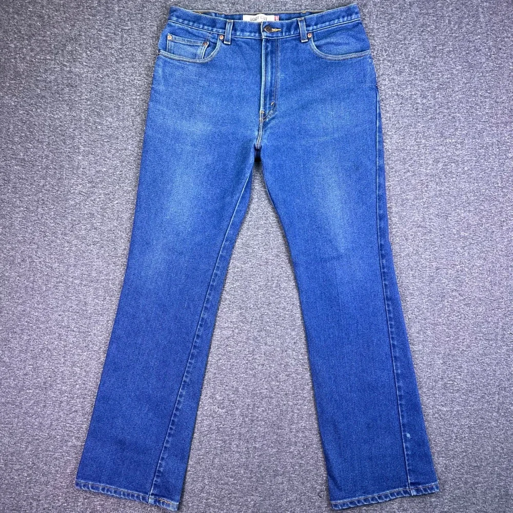 Levis 517 Jeans Men 35x32 Blue Bootcut Denim Western Cowboy Rodeo Retro Tag38x34